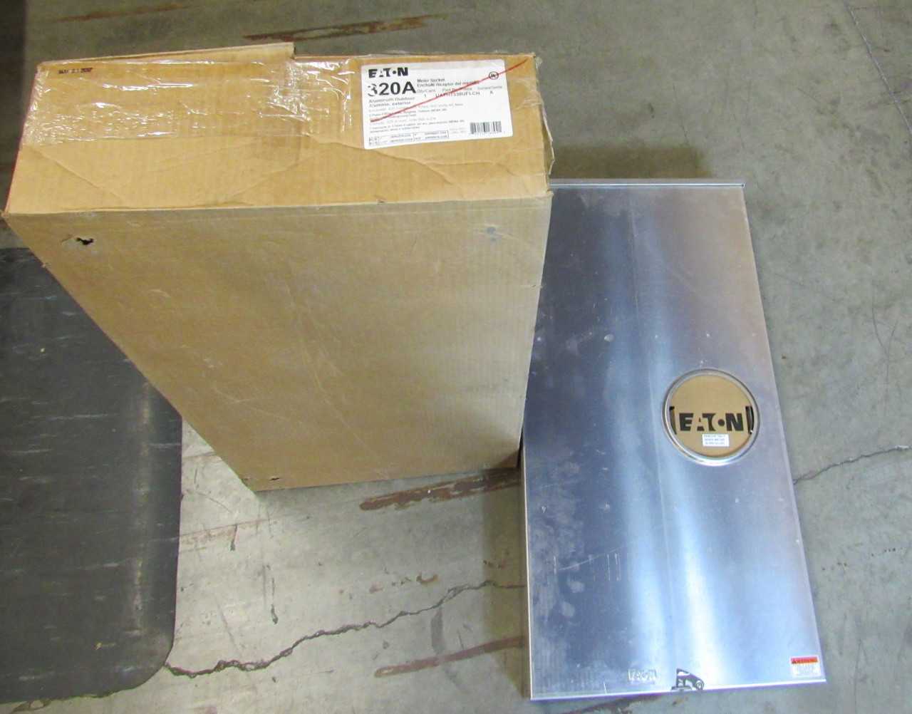 (2) Eaton UATH7330UFLCH Meter Socket Ringless 320A 600VAC 3 Ph 4 Wire 7 Jaws - INDUSTRIAL PARTS
