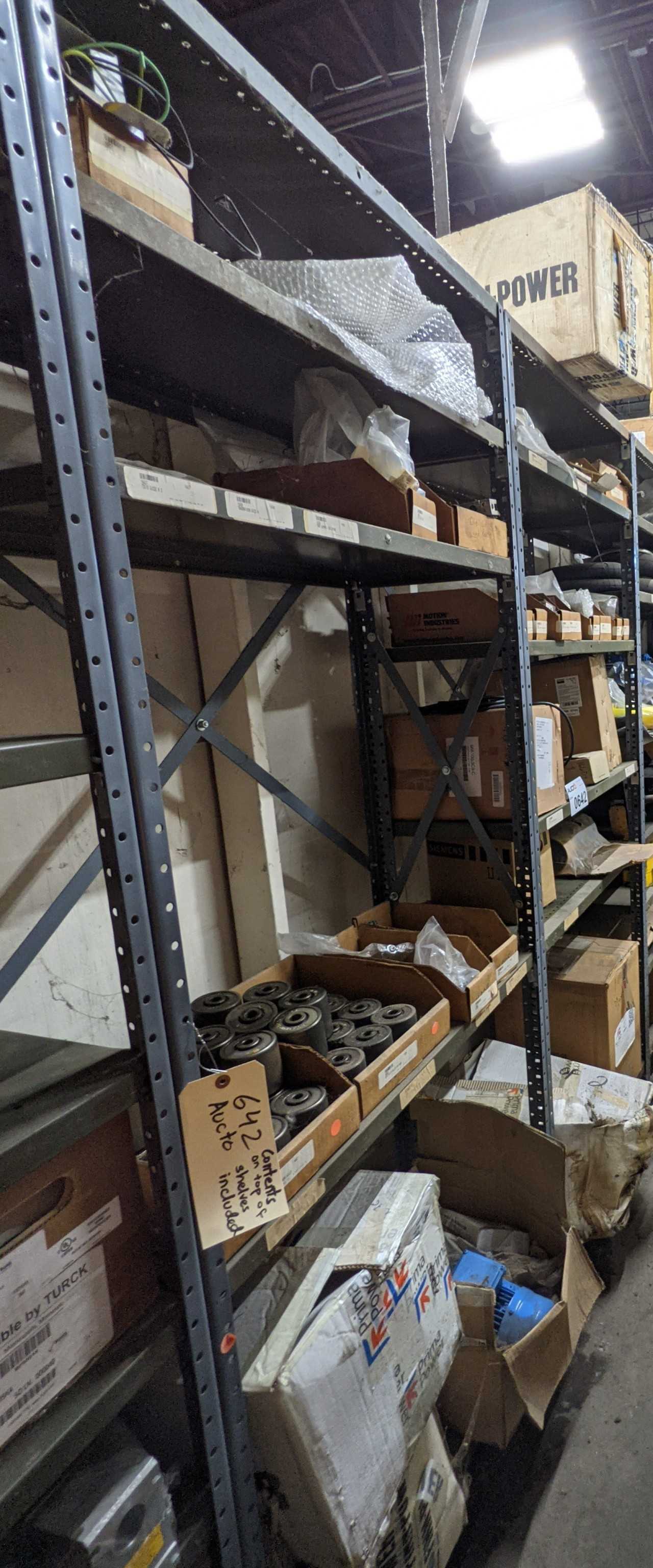 CONTENTS OF 2 SHELVES , GEAR MOTORS - MISCELLANEOUS