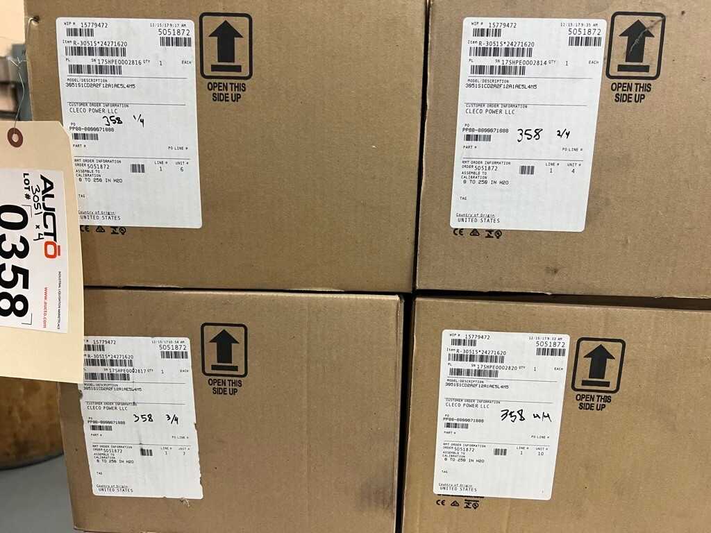 4x Rosemount 3051 pressure transmitters - INSTRUMENTATION