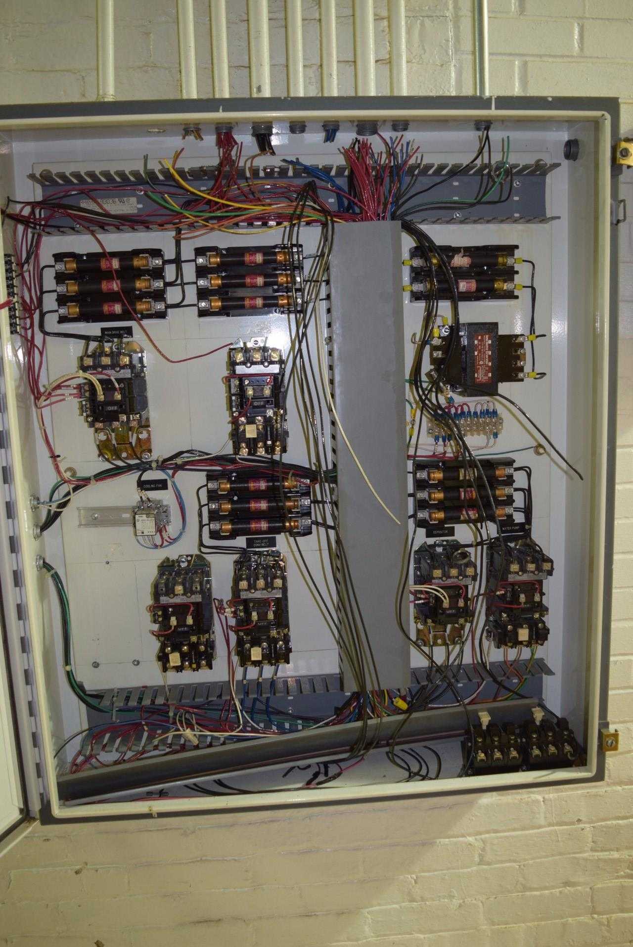 CABINET WITH ALLEN BRADLEY STARTERS, TRANSFORMERS AND FUSE HOLDERS - MISCELLANEOUS