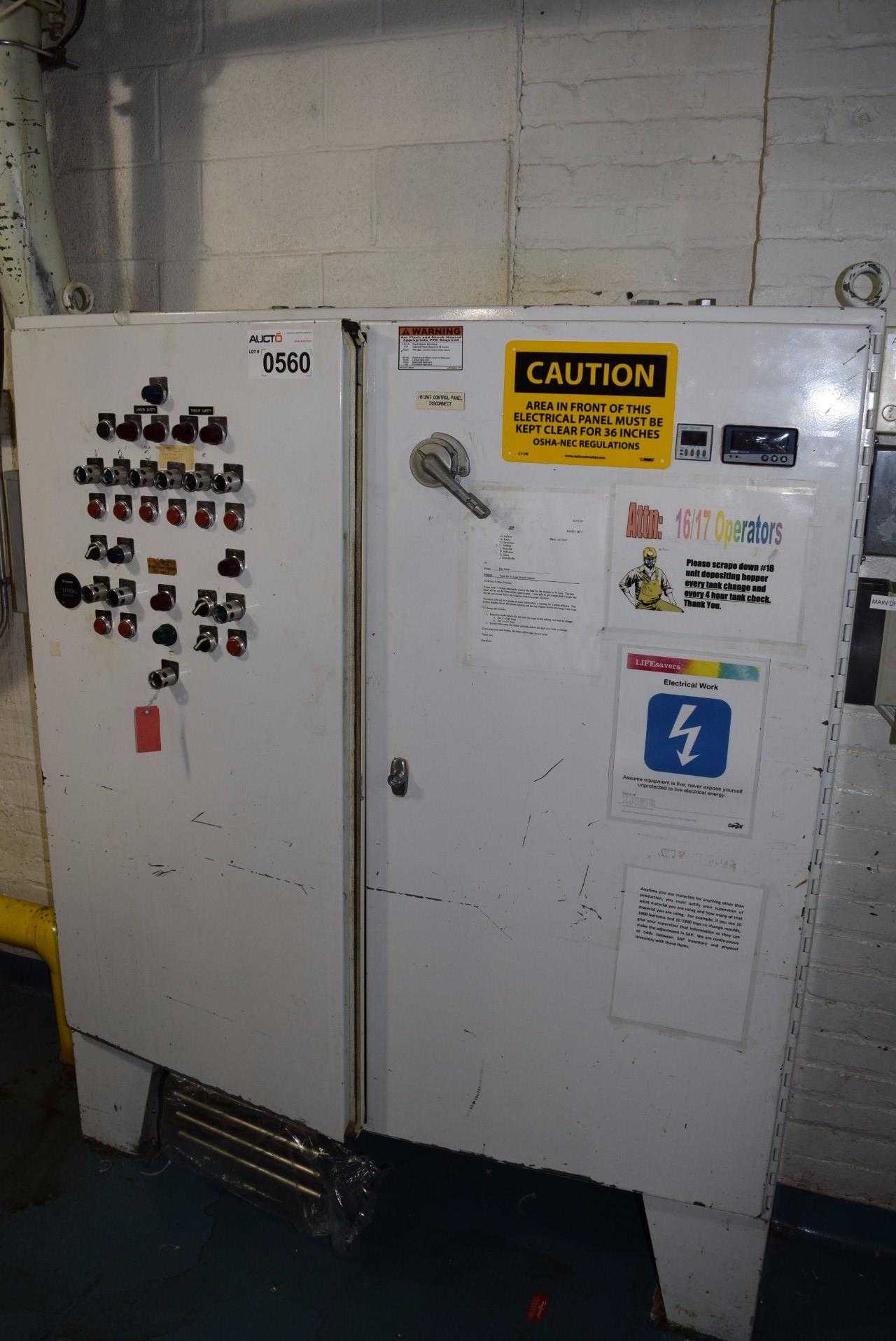 CONTROL CABINET WITH STARTERS, BREAKERS AND PUSH BUTTONS - MISCELLANEOUS