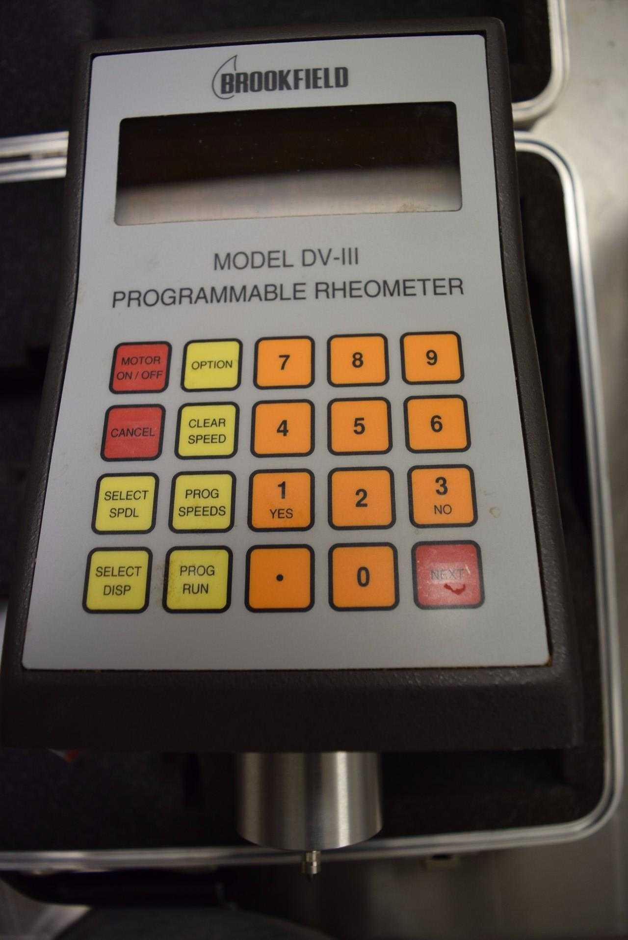 BROOKFIELD MODEL DV-III RHEOMETER VISCOMETER KIT - MISCELLANEOUS