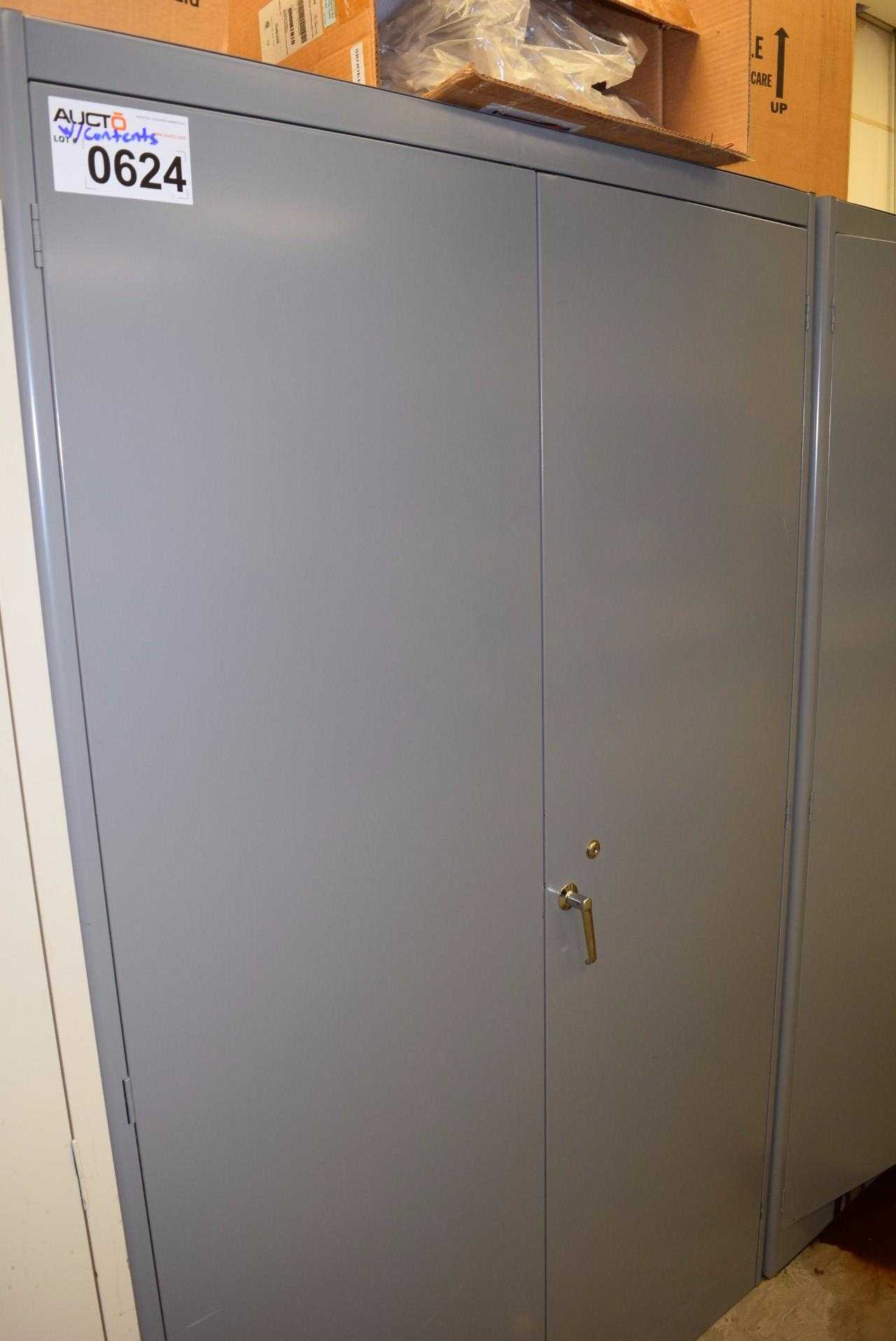 STEEL CABINET WITH CONTENTS - SAMCO LIGHTBULBS, CALIBRATION - MISCELLANEOUS STEEL CABINET WITH CONTENTS - SAMCO LIGHTBULBS, CALIBRATION - MISCELLANEOUS