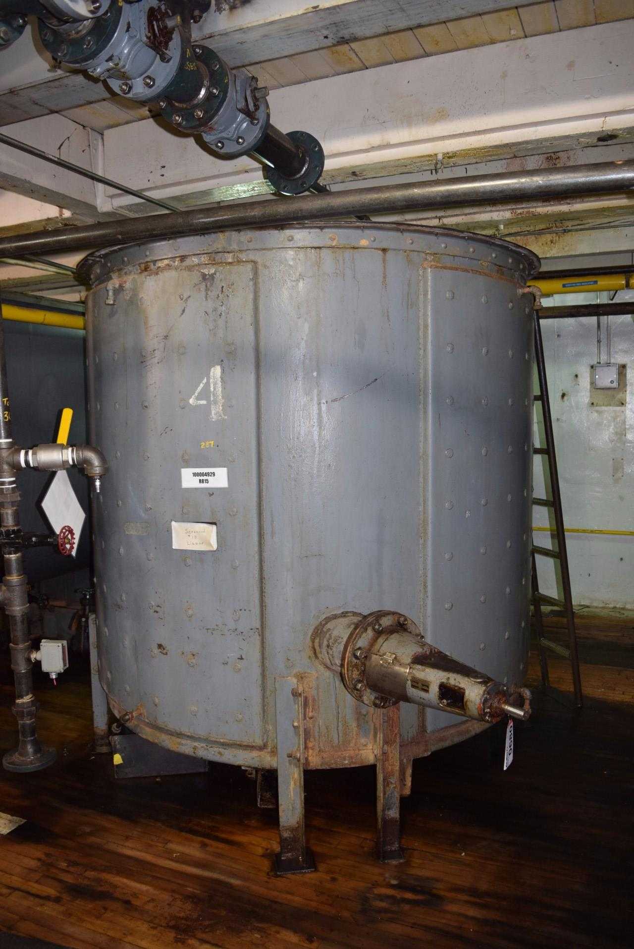 MCCARTER PARTIAL JACKETED STEEL TANK 4 WITH PATTERSON IMPELLER TYPE MIXER - MISCELLANEOUS MCCARTER PARTIAL JACKETED STEEL TANK 4 WITH PATTERSON IMPELLER TYPE MIXER - MISCELLANEOUS