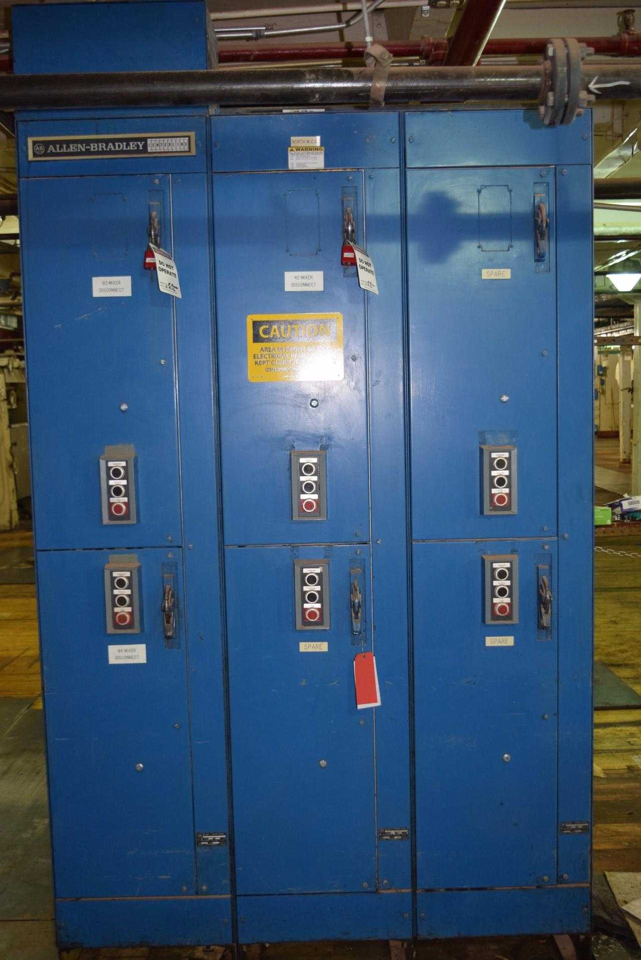 ALLEN BRADLEY CENTERLINE 3 SECTION MCC WITH 509 SERIES BREAKER STYLE - MISCELLANEOUS ALLEN BRADLEY CENTERLINE 3 SECTION MCC WITH 509 SERIES BREAKER STYLE - MISCELLANEOUS