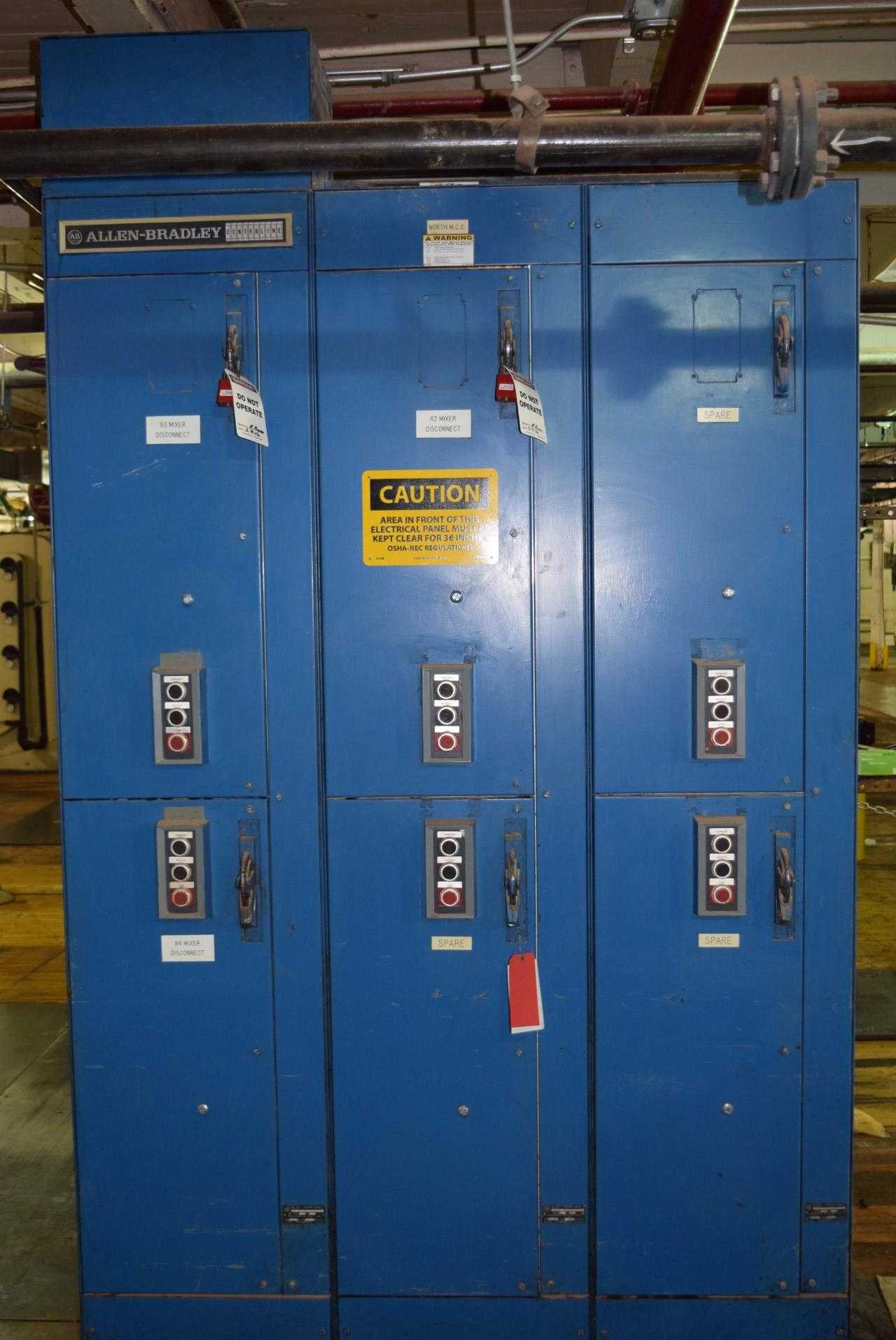 ALLEN BRADLEY CENTERLINE 3 SECTION MCC WITH 509 SERIES BREAKER STYLE - MISCELLANEOUS
