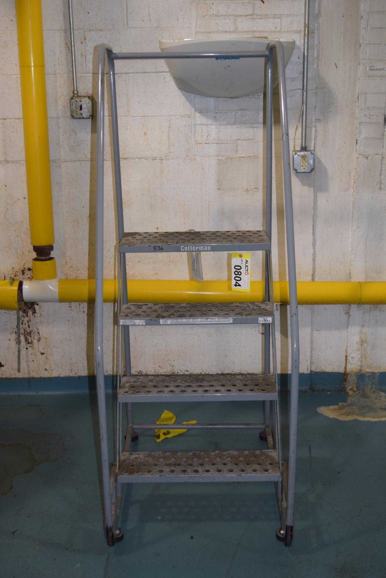COTTERMAN 0807 450 LBS. MAX LOAD 4 STEP ROLLING LADDER - MISCELLANEOUS COTTERMAN 0807 450 LBS. MAX LOAD 4 STEP ROLLING LADDER - MISCELLANEOUS