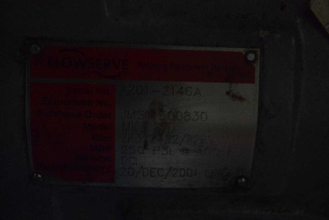 DURCO MK3STD 3 X 2 STEEL CENTRIFUGAL PUMP - MISCELLANEOUS
