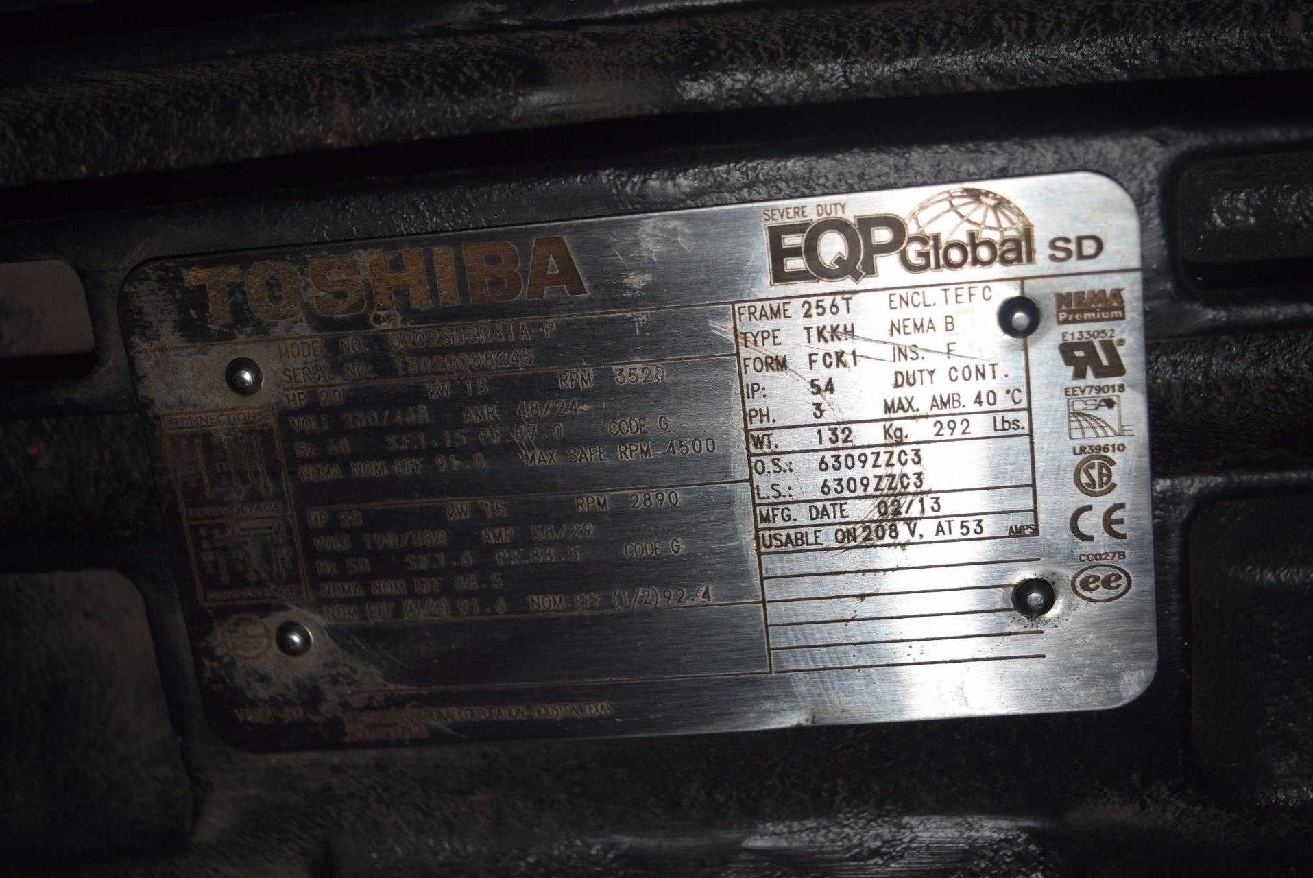 TOSHIBA 0202SDSR41A 20 HP 230/460 VAC ELECTRIC MOTOR - MISCELLANEOUS