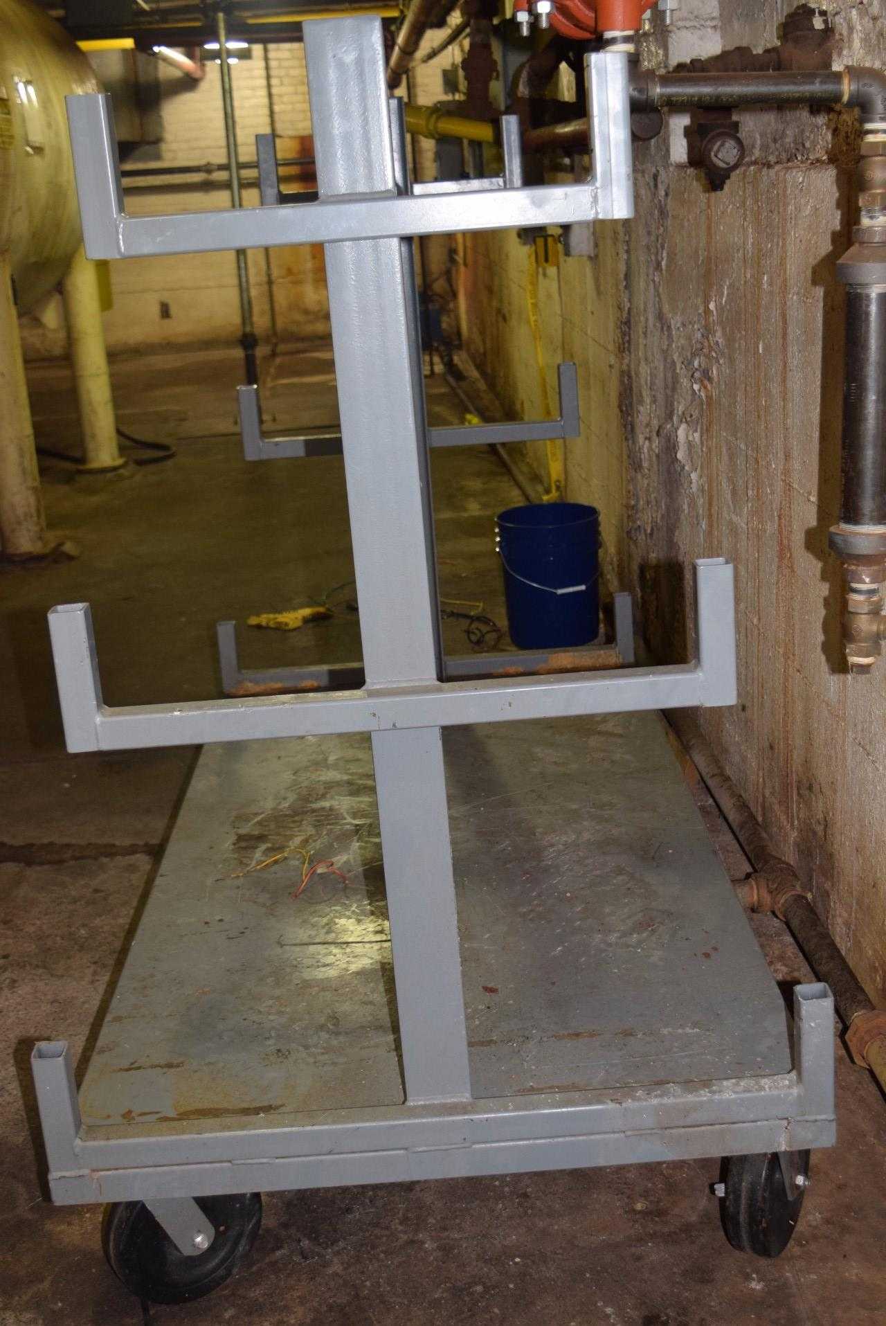 STEEL PIPE TROLLEY ~6 X 3 X 4' - MISCELLANEOUS