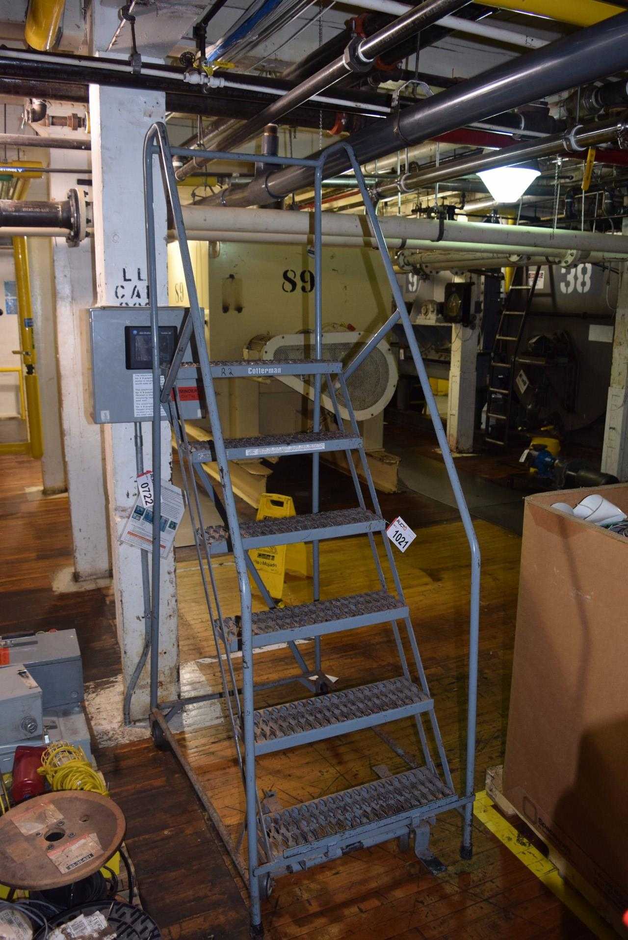 COTTERMAN 6 STEP ROLLING LADDER (DELAYED REMOVAL) - MISCELLANEOUS COTTERMAN 6 STEP ROLLING LADDER (DELAYED REMOVAL) - MISCELLANEOUS