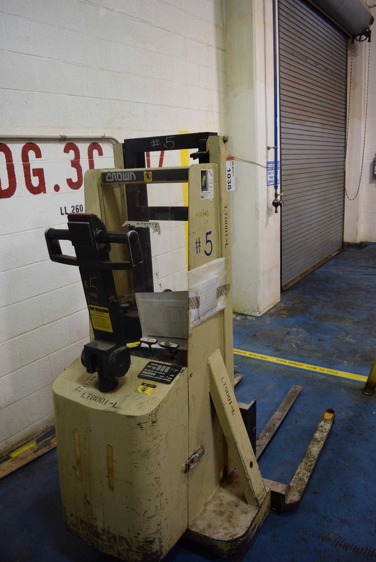 CROWN 20MT-90 2000 LBS. CAPACITY ELECTRIC PALLET LIFT TRUCK (DELAYED REMOVAL) - MISCELLANEOUS CROWN 20MT-90 2000 LBS. CAPACITY ELECTRIC PALLET LIFT TRUCK (DELAYED REMOVAL) - MISCELLANEOUS