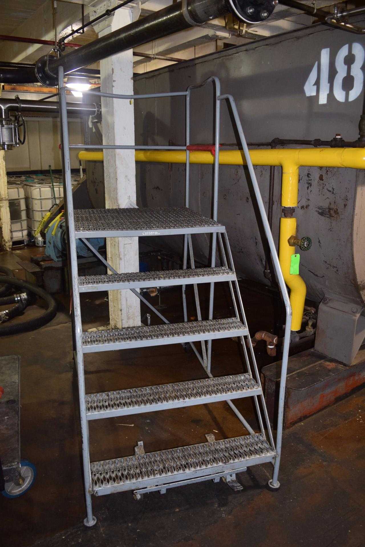 COTTERMAN 5 STEP PLATFORM ROLLING LADDER - MISCELLANEOUS COTTERMAN 5 STEP PLATFORM ROLLING LADDER - MISCELLANEOUS