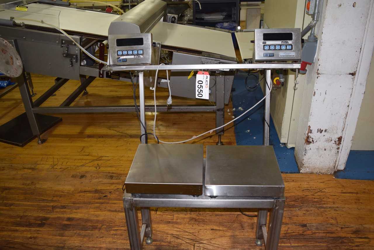 LOT OF 2 GSE 450 PROGRAMMABLE WEIGH INDICATOR WITH SCALE - MISCELLANEOUS