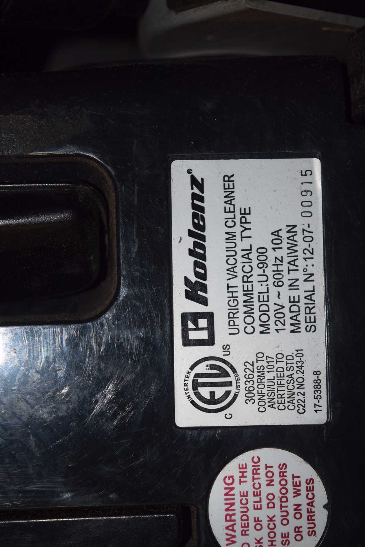 KOBLENZ COMMERCIAL ENDURANCE VACUUM CLEANER - MISCELLANEOUS
