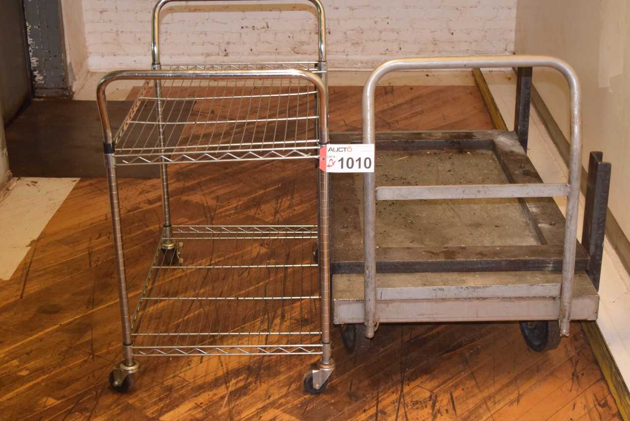 LOT OF 2 STEEL ROLLING CARTS - MISCELLANEOUS