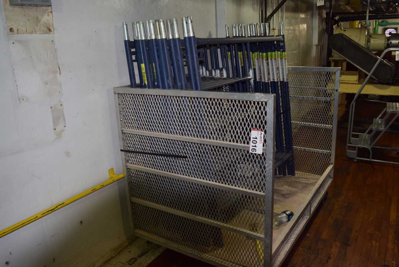 STEEL ROLLING CART ~4 X 6 X 4' (NO CONTENTS) - MISCELLANEOUS