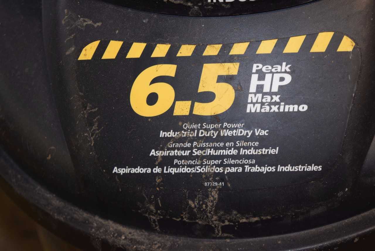 SHOP VAC 6.5 HP 92M650C VACUUM CLEANER - MISCELLANEOUS