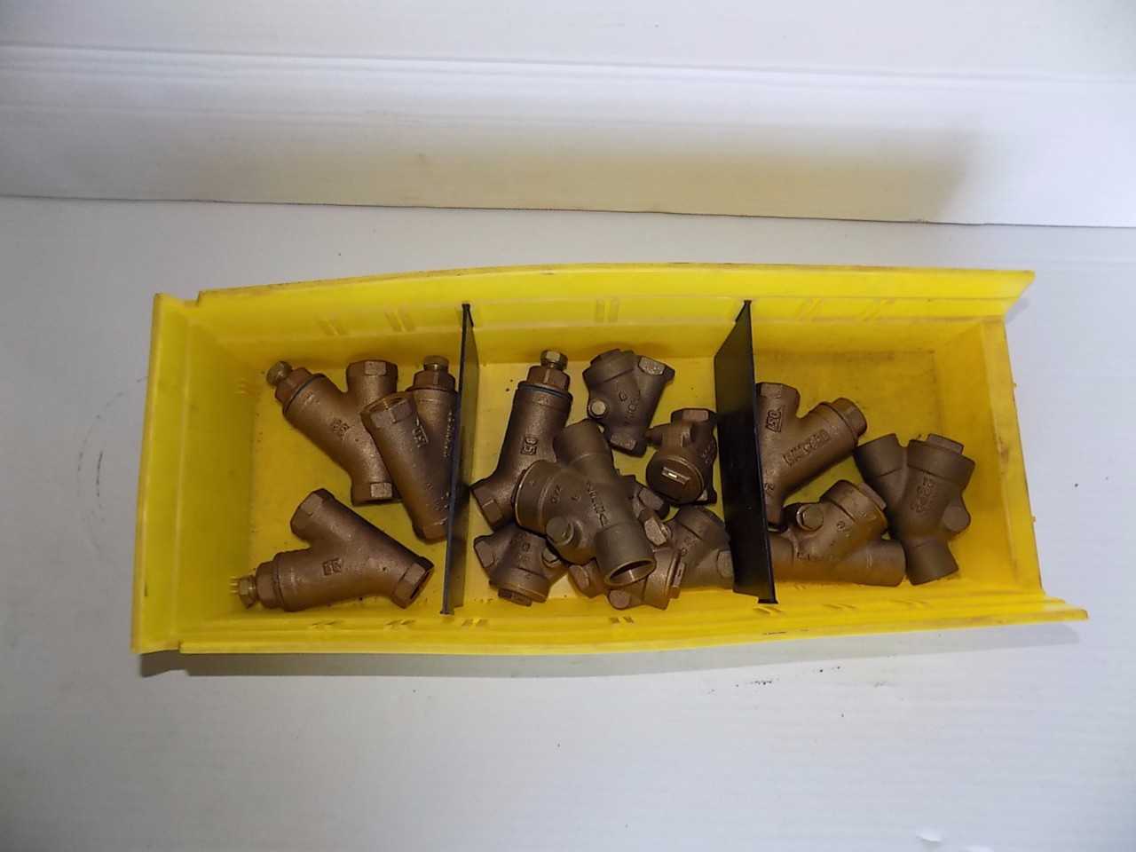 LOT OF ASSORTED HAYWARD BRASS STRAINERS - MISCELLANEOUS