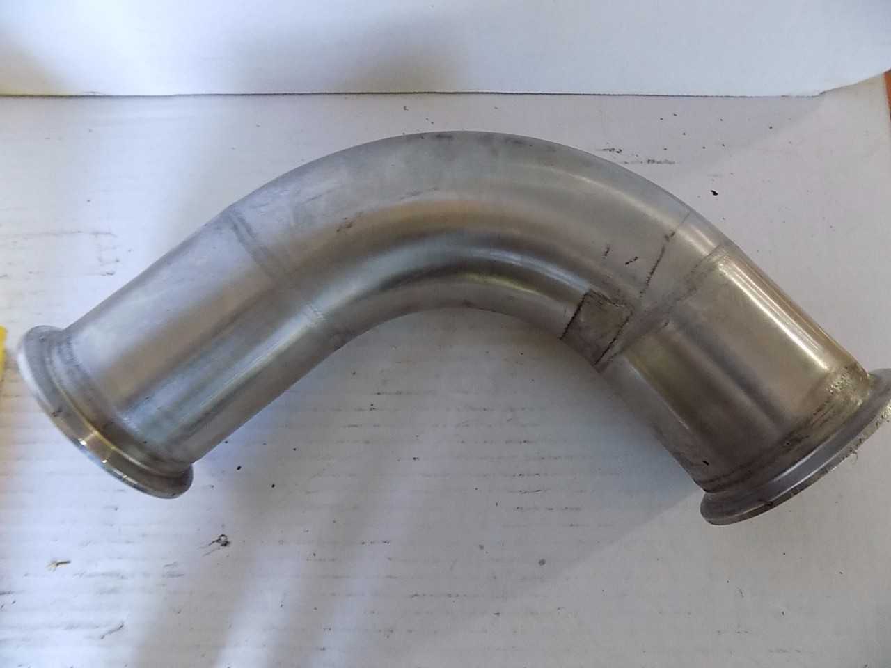 LOT OF 5 STAINLESS SANITARY 90 DEGREE ELBOWS - MISCELLANEOUS