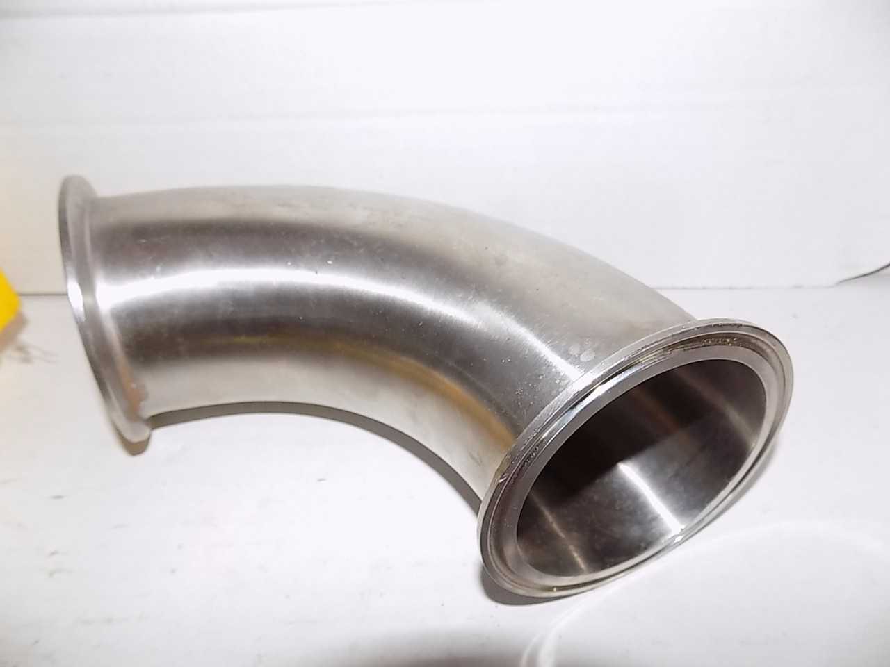 LOT OF 7 ASSORTED STAINLESS SANITARY ELBOWS - MISCELLANEOUS