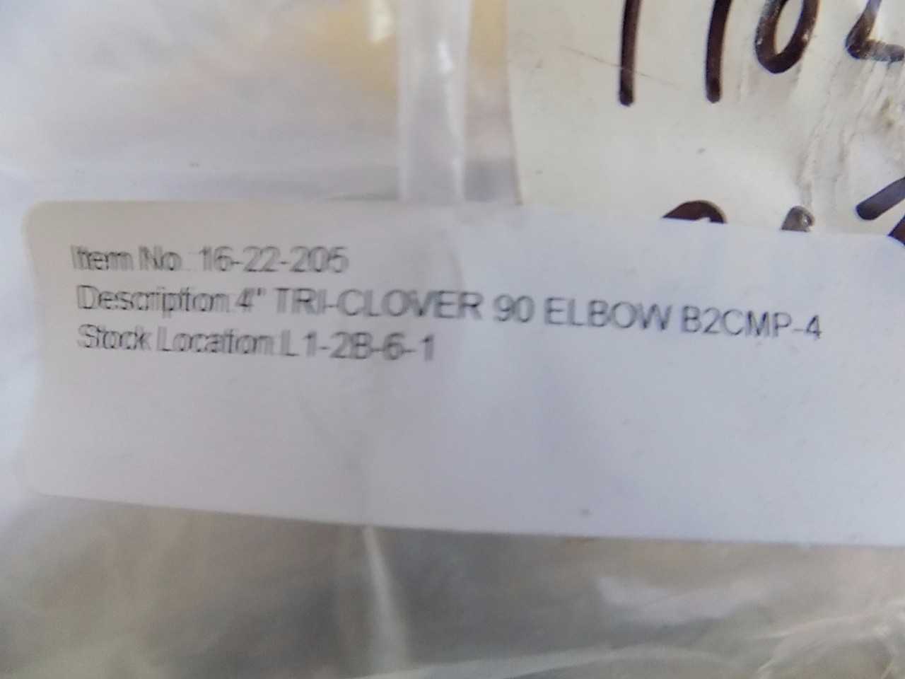 LOT OF 3 4" STAINLESS SANITARY ELBOWS - MISCELLANEOUS