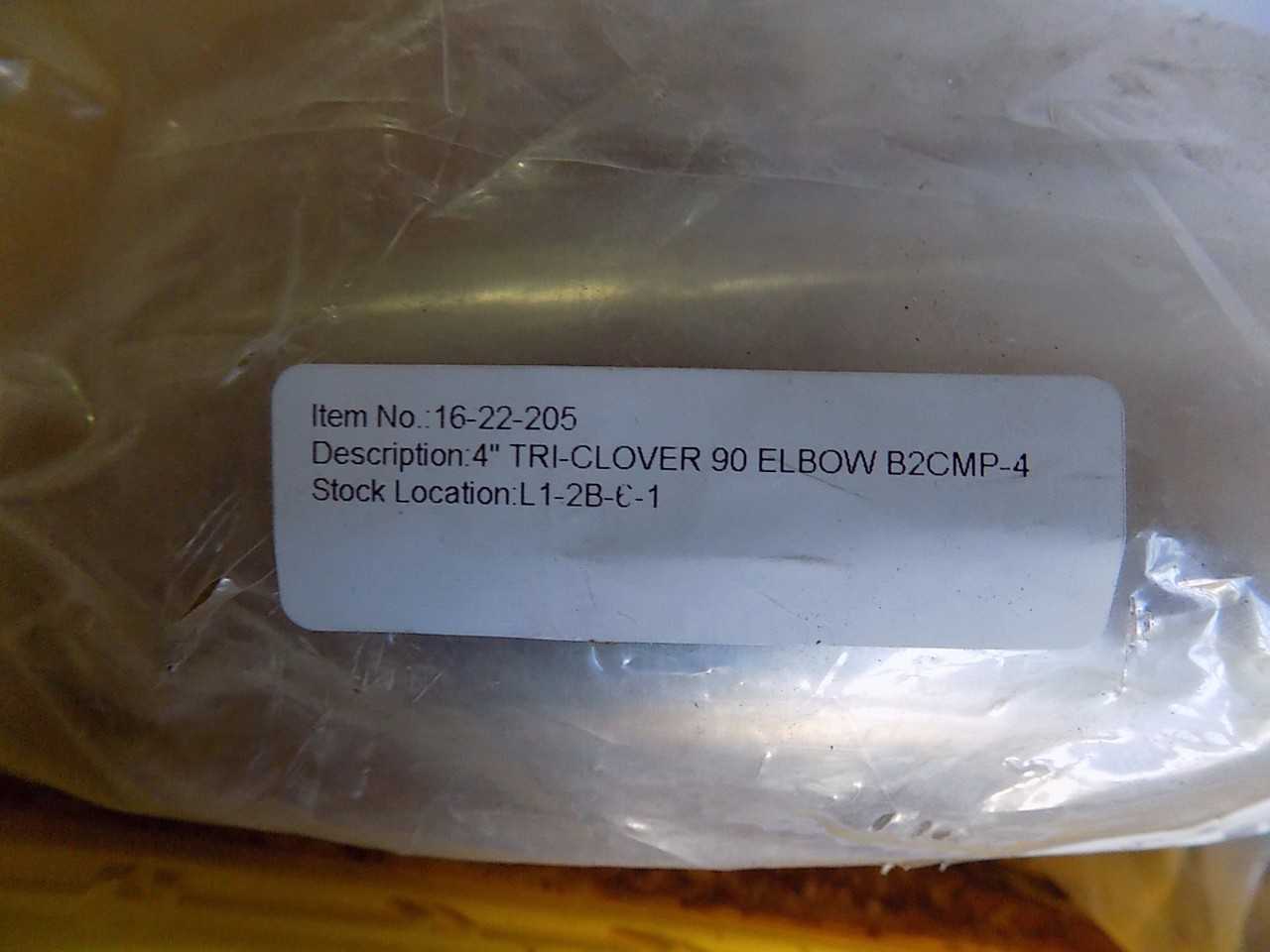 LOT OF 3 4" STAINLESS SANITARY ELBOWS - MISCELLANEOUS