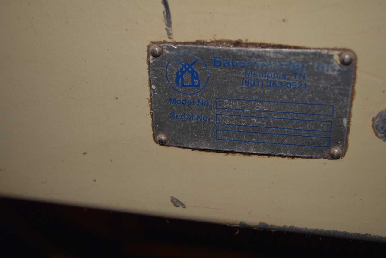BAUERMEISTER GM-80 CRYOGENIC GRINDING MILL - MISCELLANEOUS