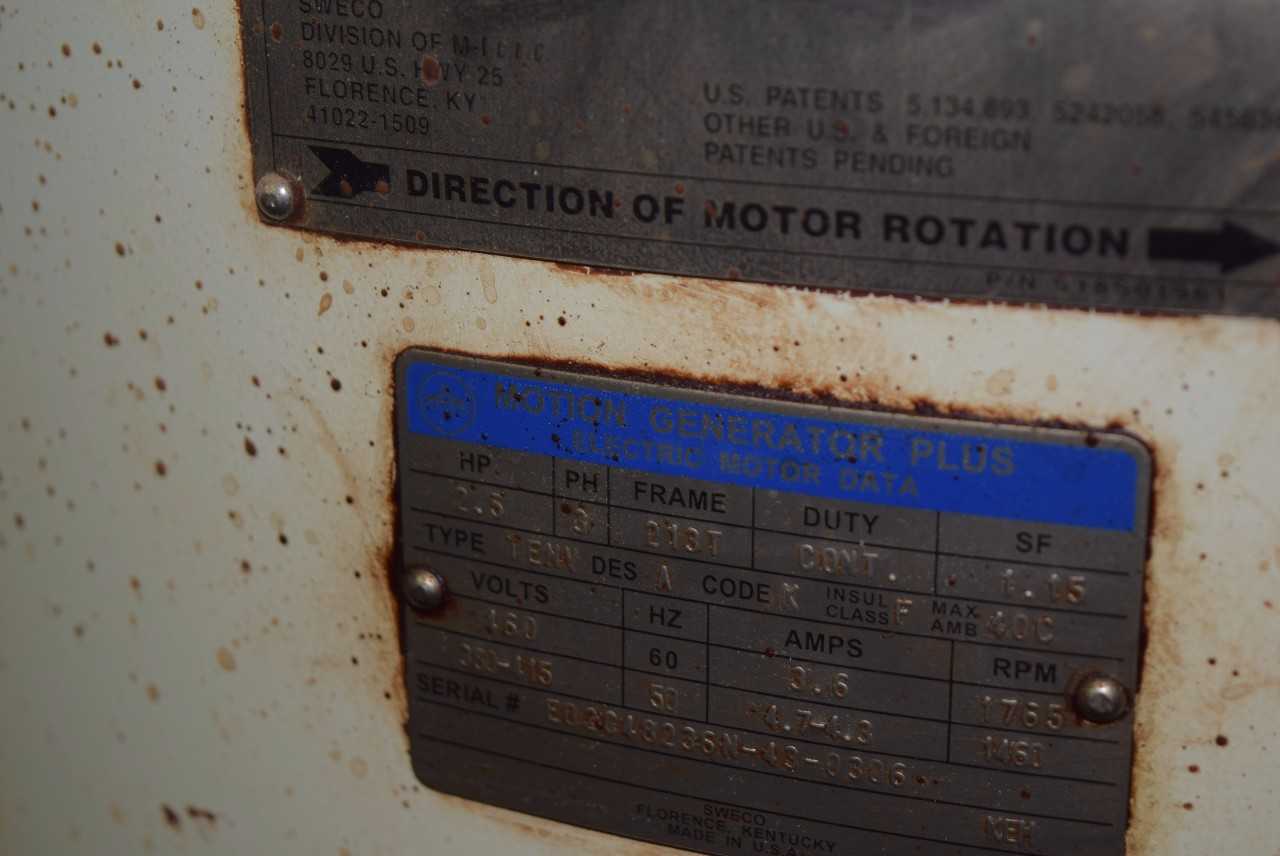 SWECO 48" VIBRATOR SEPERATOR - MISCELLANEOUS
