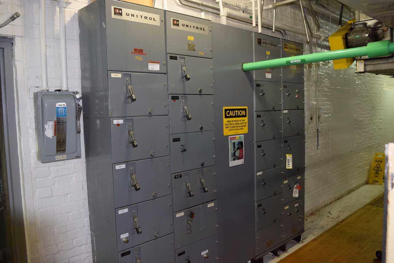 CUTLER HAMMER 4 SECTION MOTOR CONTROL CENTER - MISCELLANEOUS