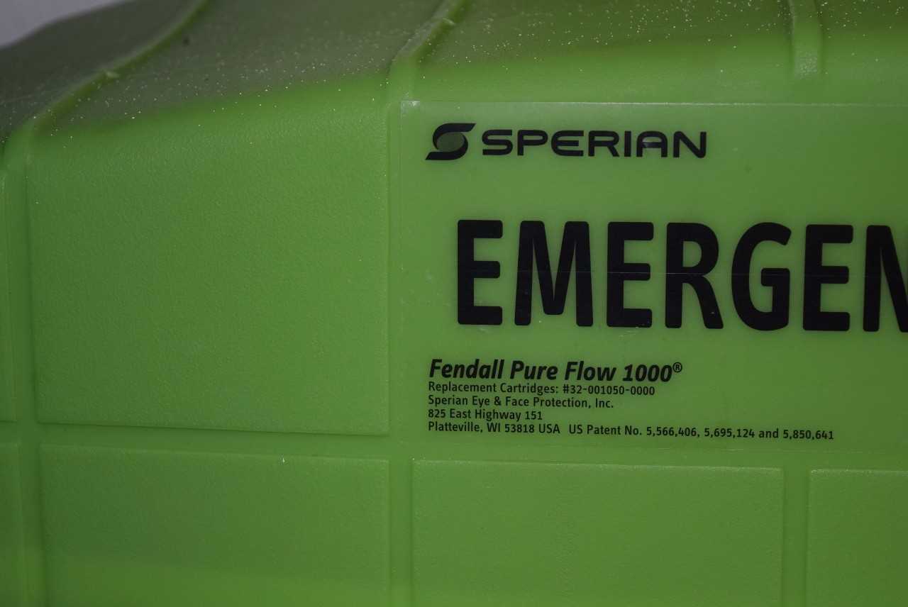 SPERIAN EMERGENCY EYEWASH STATION FENDALL PURE FLOW 1000 - MISCELLANEOUS