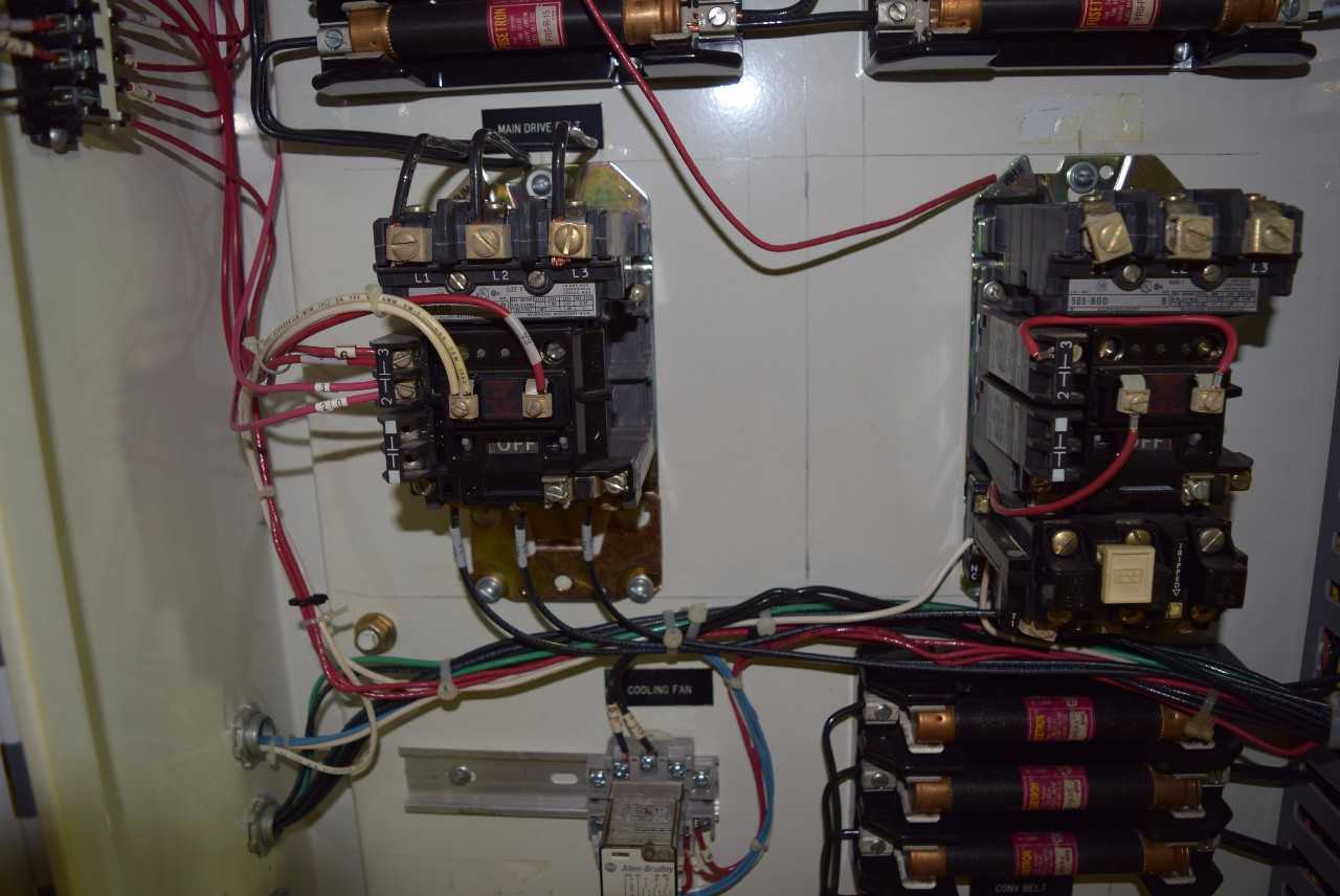 CABINET WITH ALLEN BRADLEY STARTERS, TRANSFORMERS AND FUSE HOLDERS - MISCELLANEOUS