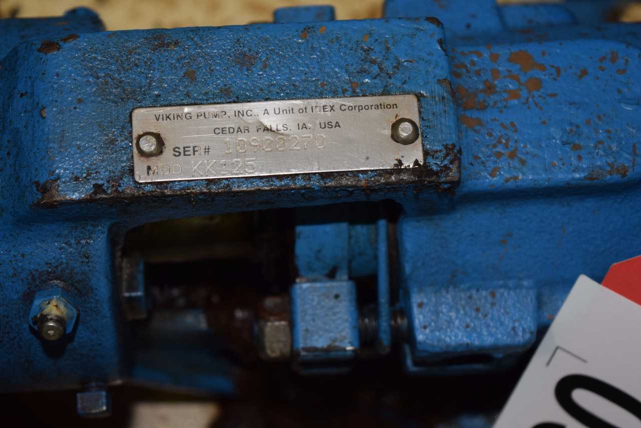 VIKING KK125 GEAR PUMP WITH TECO 5 HP AC ELECTRIC MOTOR US MOTORS 10:1 GEAR REDUCER - MISCELLANEOUS