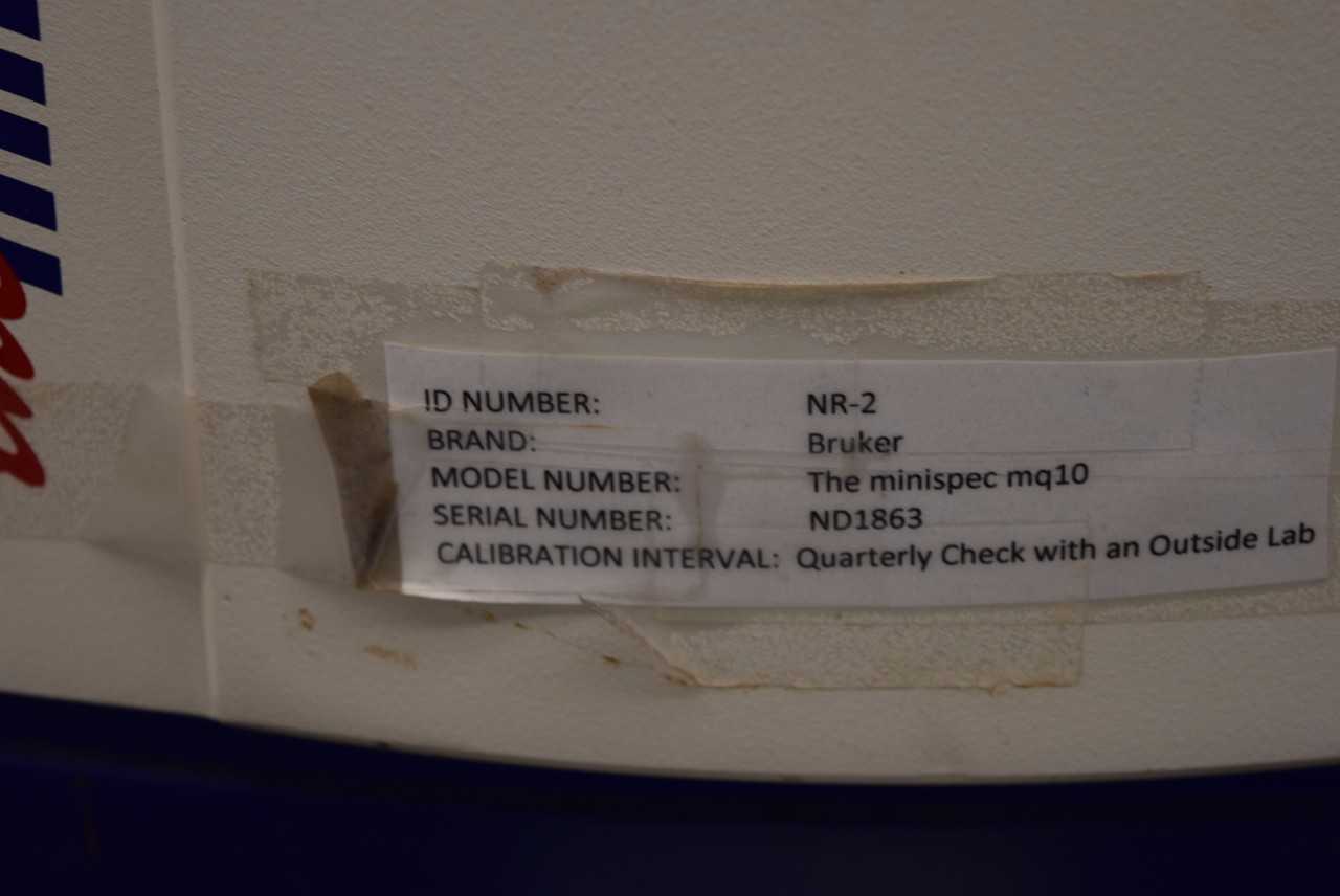 BRUKER THE MINISPEC MQ10 NMR ANALYZER - MISCELLANEOUS