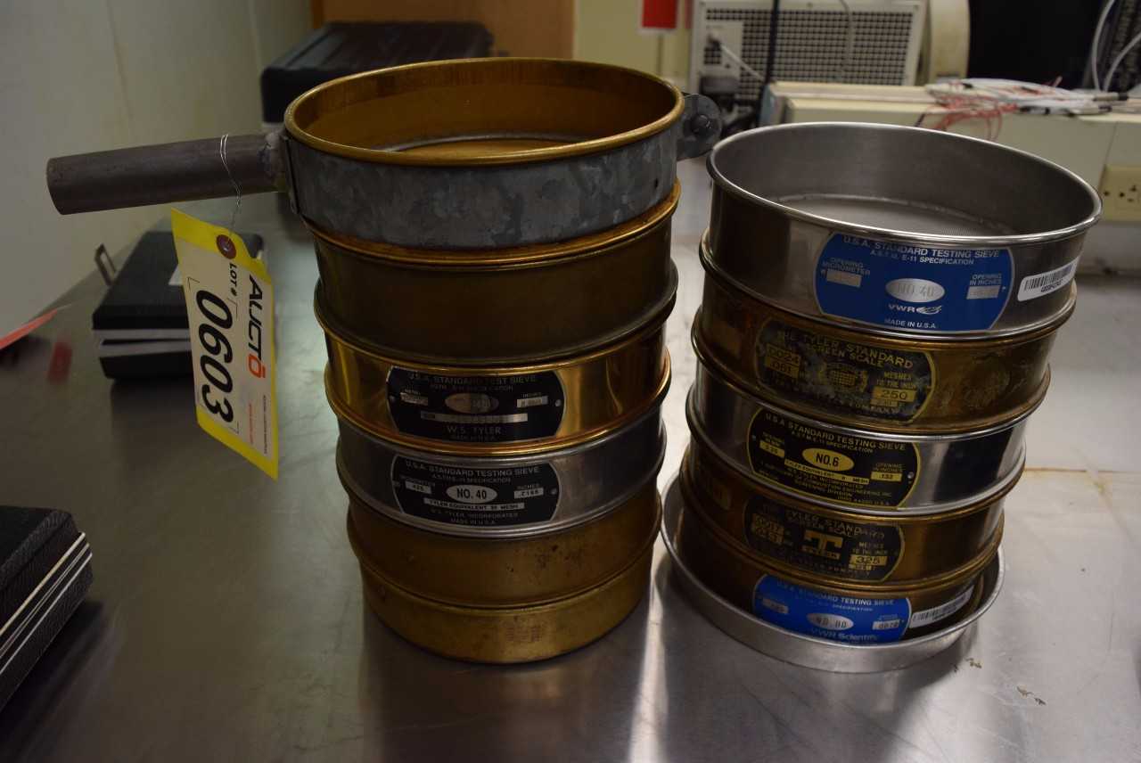 LOT OF ASSORTED SIEVES - MISCELLANEOUS