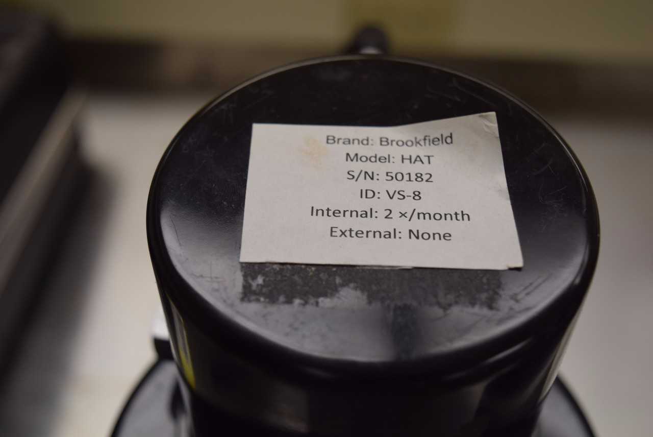 BROOKFIELD MODEL HAT DIAL READING VISCOMETER - MISCELLANEOUS