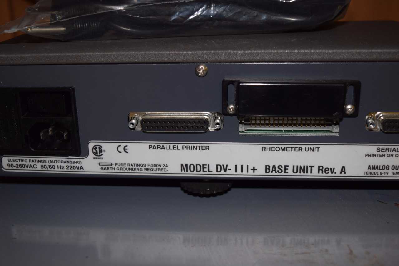BROOKFIELD DV-11+ BASE UNIT - MISCELLANEOUS