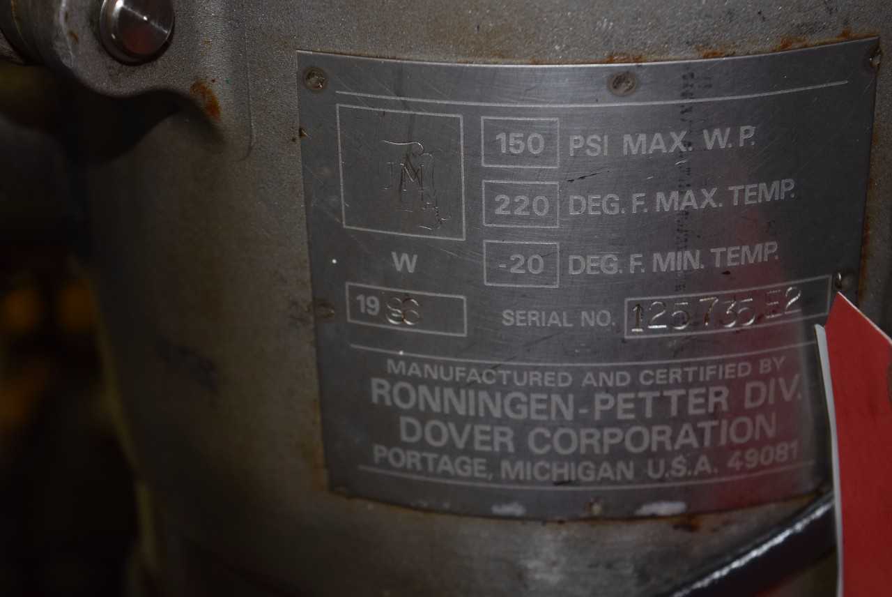 RONNINGEN PETTER WATER FILTER ASSEMBLY SE SERIES FABRI-BASKET FILTER - MISCELLANEOUS