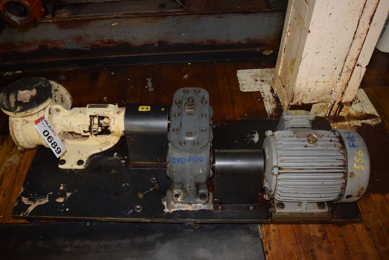 VIKING KK125 GEAR PUMP TECO 5 HP AC ELECTRIC MOTOR AND DORRIS GEAR REDUCER - MISCELLANEOUS