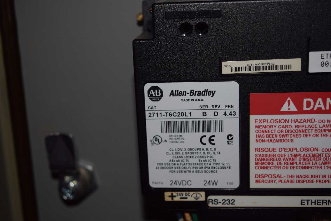 ALLEN BRADLEY PANELVIEW 600 - MISCELLANEOUS