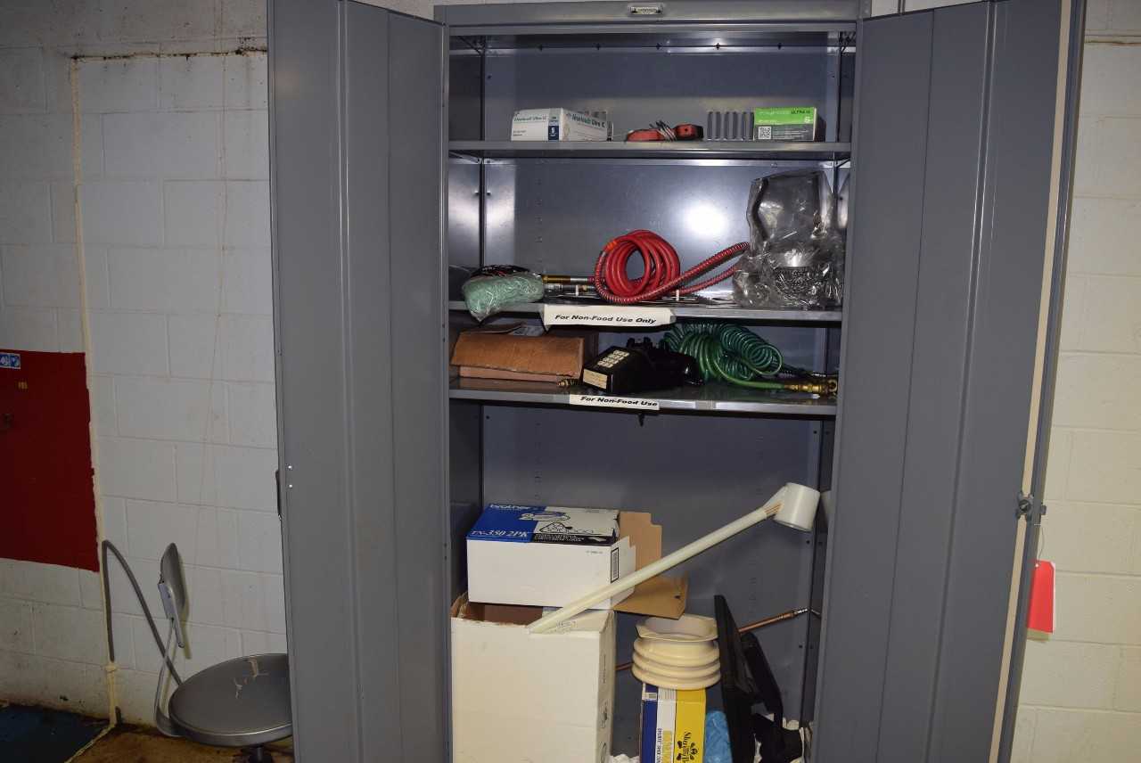 TENNSCO CABINET WITH CONTENTS ~86 X 19 X 36" - MISCELLANEOUS