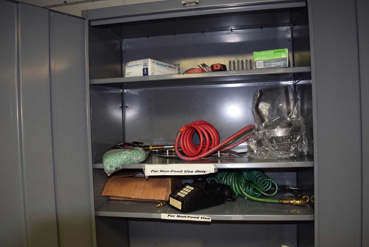 TENNSCO CABINET WITH CONTENTS ~86 X 19 X 36" - MISCELLANEOUS
