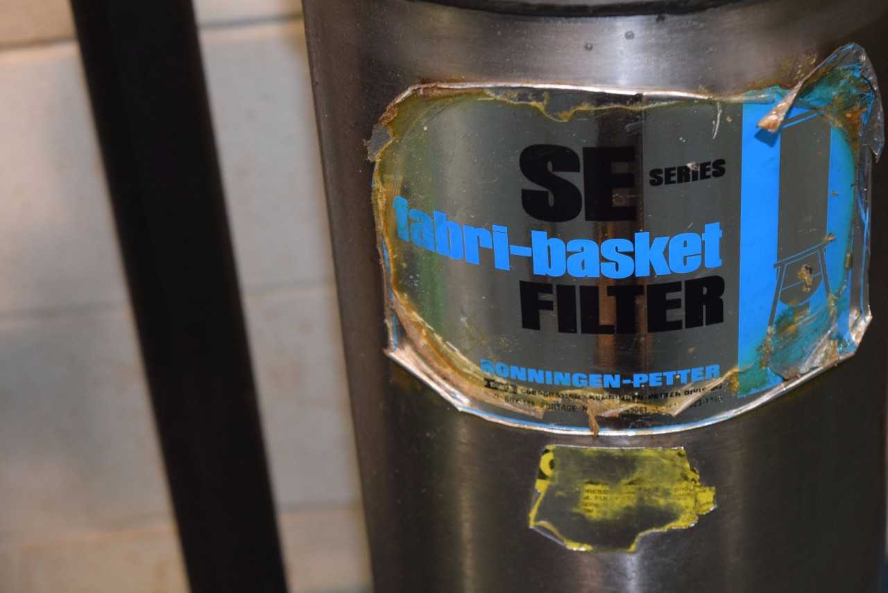RONNINGEN PETTER WATER FILTER ASSEMBLY SE SERIES FABRI-BASKET FILTER - MISCELLANEOUS