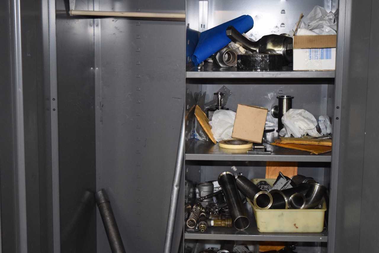 TENNSCO CABINET WITH CONTENTS ~85 X 24 X 36" - MISCELLANEOUS