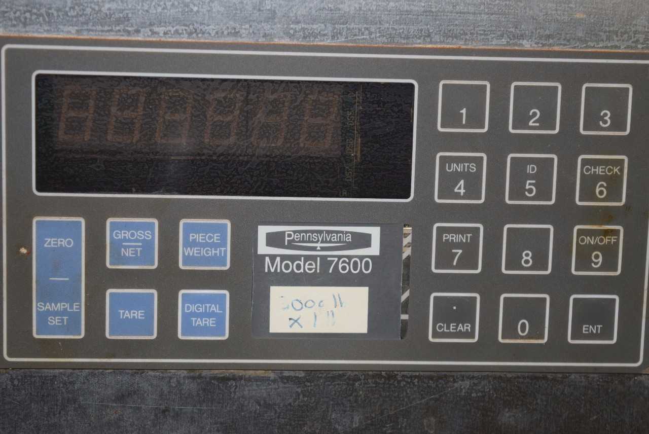 PENNSYLVANIA MODEL 7600 SCALE CONTROLLER - MISCELLANEOUS