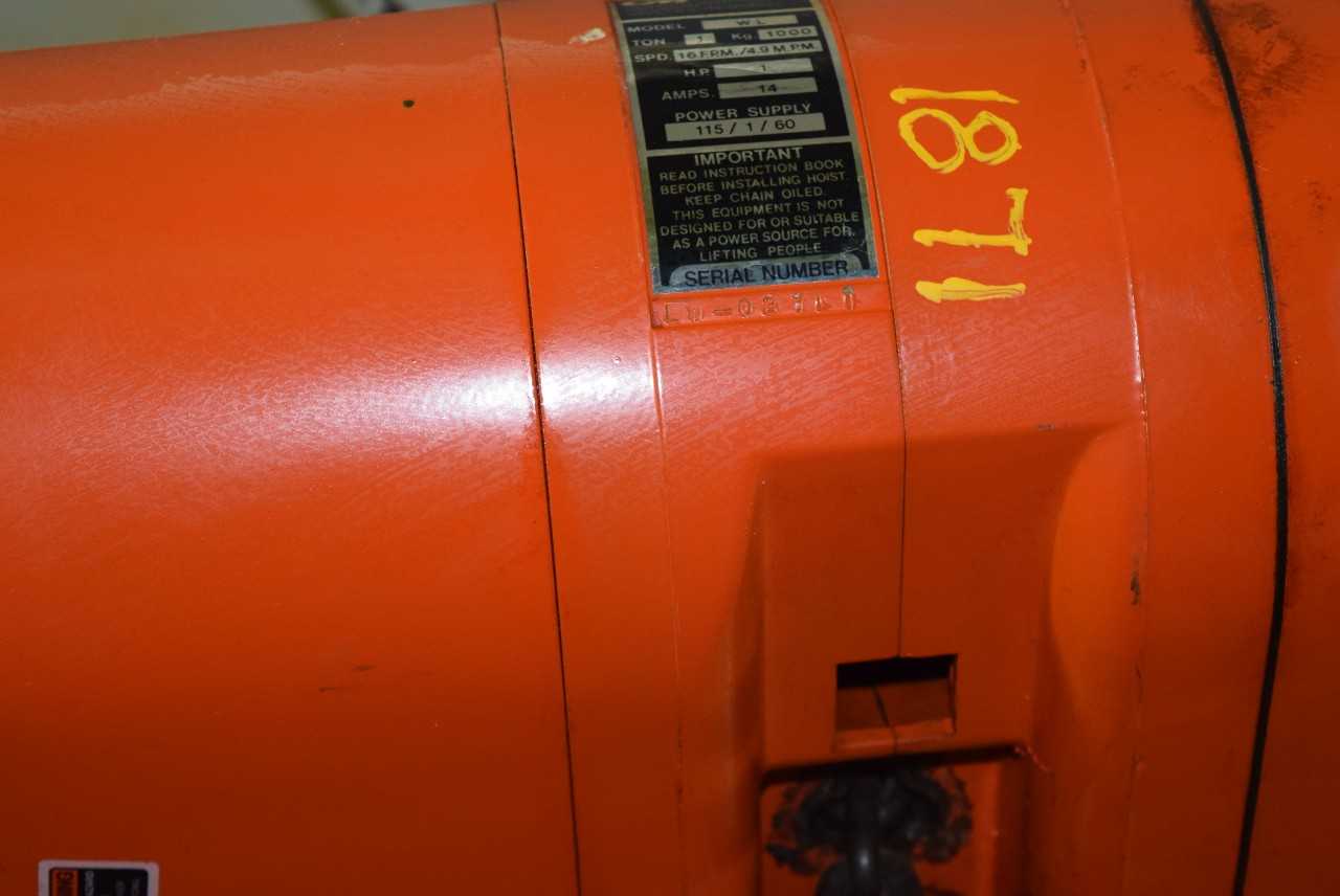 CM VALUSTAR 1 TON HOIST 115 V - MISCELLANEOUS