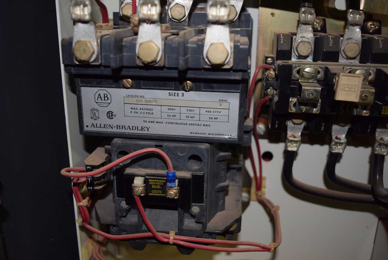 ALLEN BRADLEY CENTERLINE 3 SECTION MCC WITH 509 SERIES FUSIBLE STARTERS - MISCELLANEOUS