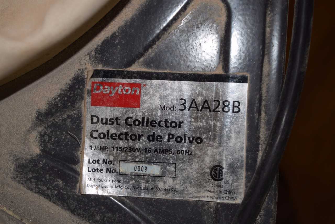 DAYTON 3AA28B DUST COLLECTOR 1.5 HP 115/230 V - MISCELLANEOUS