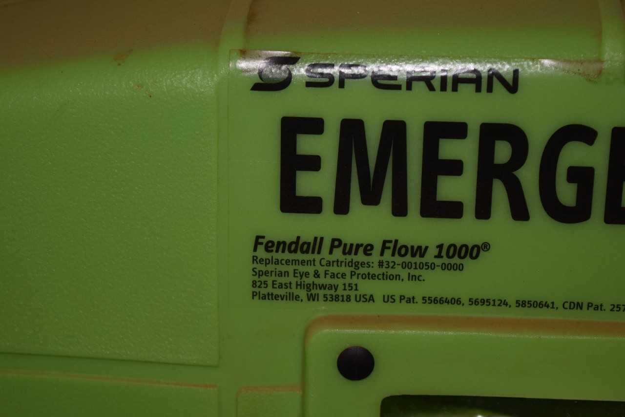 SPERIAN EMERGENCY EYEWASH STATION FENDALL PURE FLOW 1000 - MISCELLANEOUS