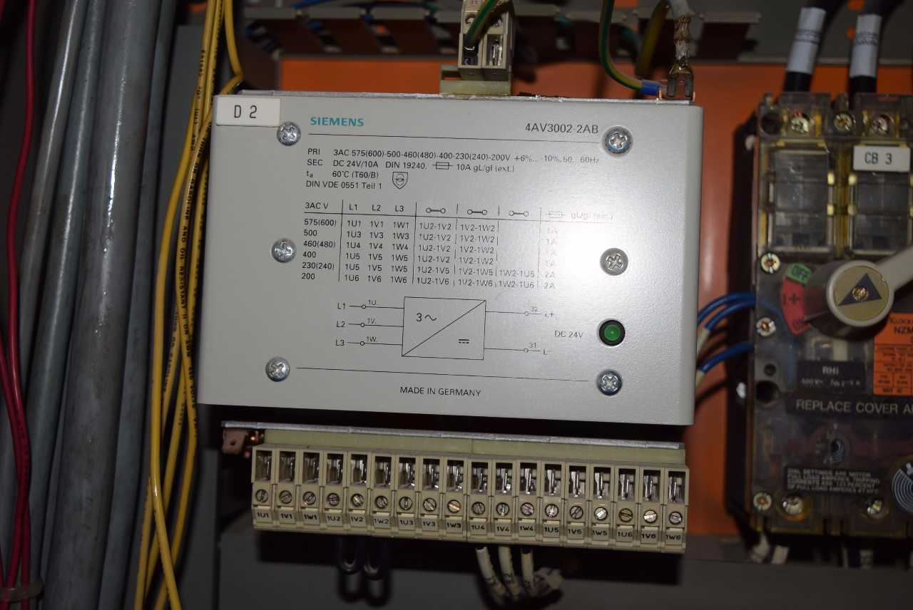CONTROL CABINET WITH SLC 500 PLCS, MOTOR STARTERS, BREAKERS AND RELAYS - MISCELLANEOUS